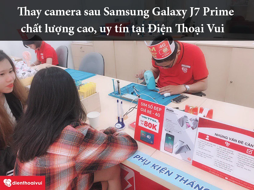 Thay camera sau Samsung Galaxy J7 Prime chất lượng cao, uy t&iacute;n tại Điện Thoại Vui