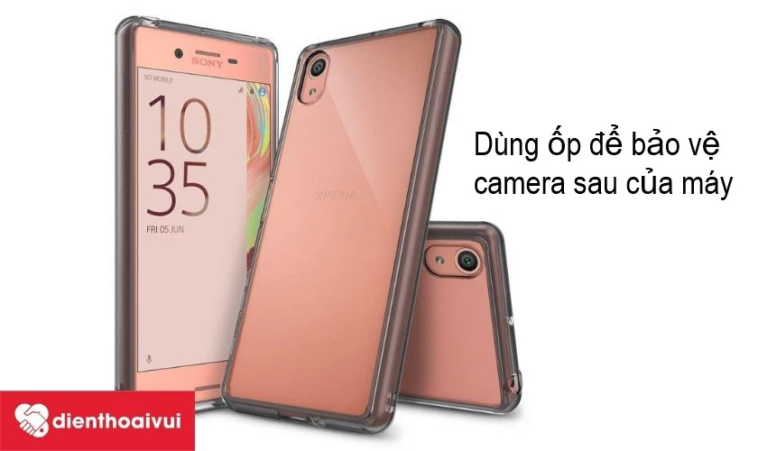 Dùng ốp bảo vệ camera