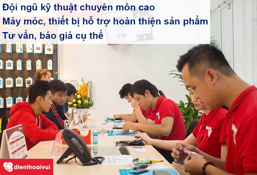 đội ngũ kỹ thuật chuyên môn cao, có nhiều kinh nghiệm