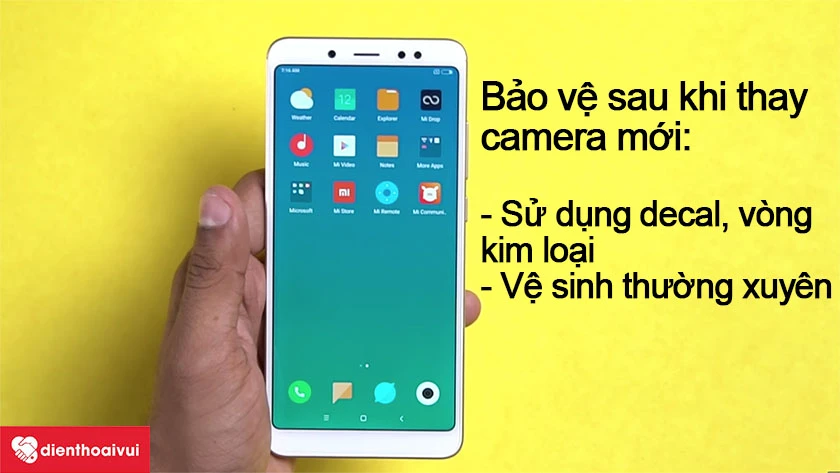 Cách bảo vệ camera sau khi thay mới