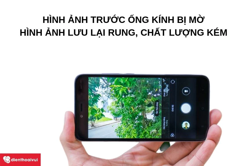 Hình ảnh lưu lại mờ, rung