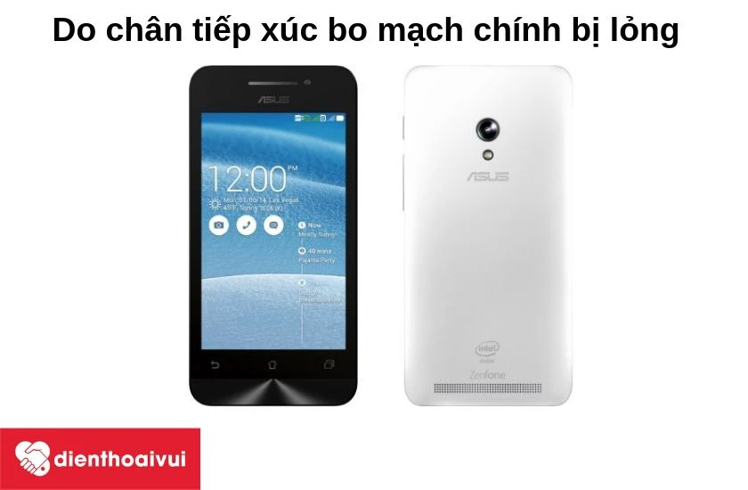 Do chân tiếp xúc của bo mạch chính với camera bị lỏng