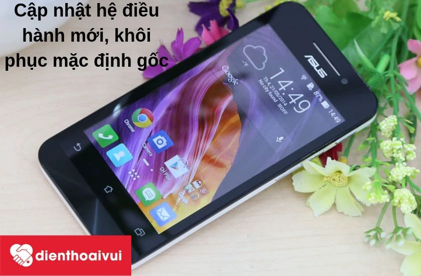 Cập nhật lên bản hệ điều hành mới hơn, khôi phục mặc định gốc
