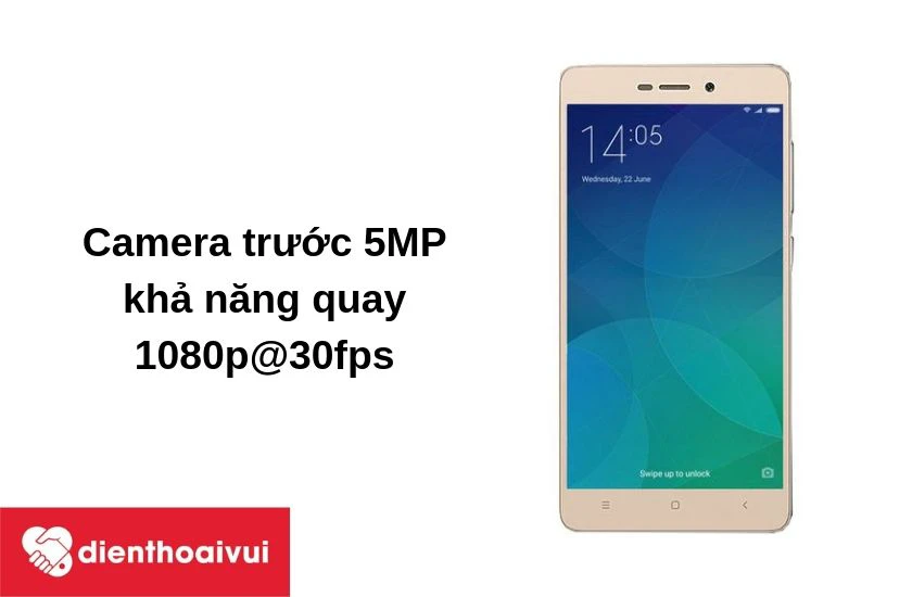 Xiaomi Redmi 3 với camera trước độ phân giải 5MP thỏa sức selfie chuyên nghiệp