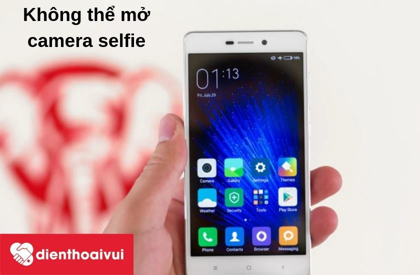 Camera trước điện thoại không mở lên được