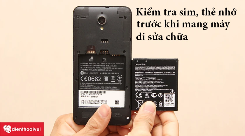 Kiểm tra sim, thẻ nhớ