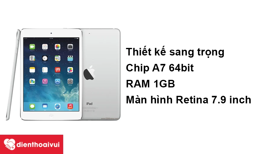 iPad Mini 2 &ndash; selfie v&agrave; video call chất lượng cao với camera trước 1.2MP