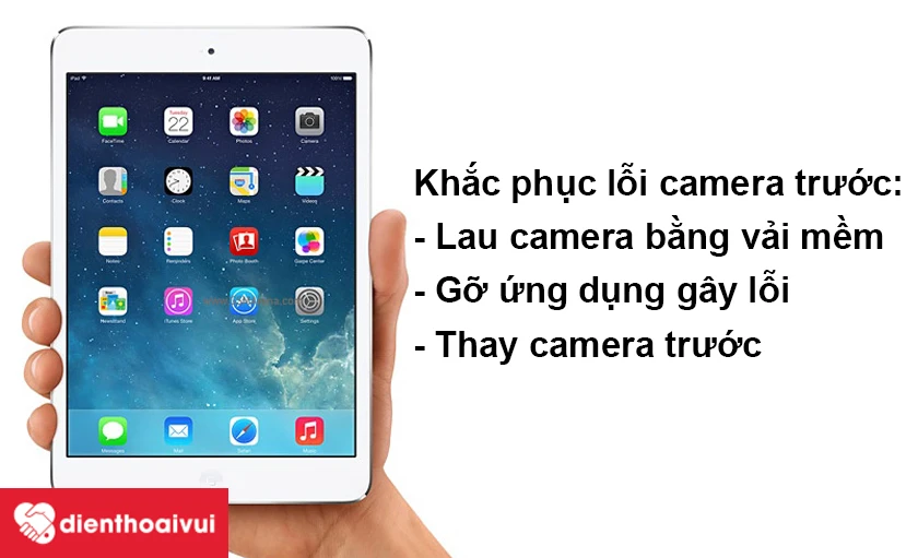 khắc phục lỗi camera trước