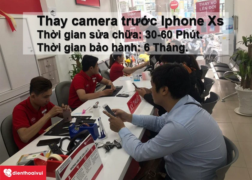 Thay camera trước iPhone Xs tại Điện Thoại Vui - nhanh ch&oacute;ng, chất lượng, gi&aacute; cả hợp l&yacute;