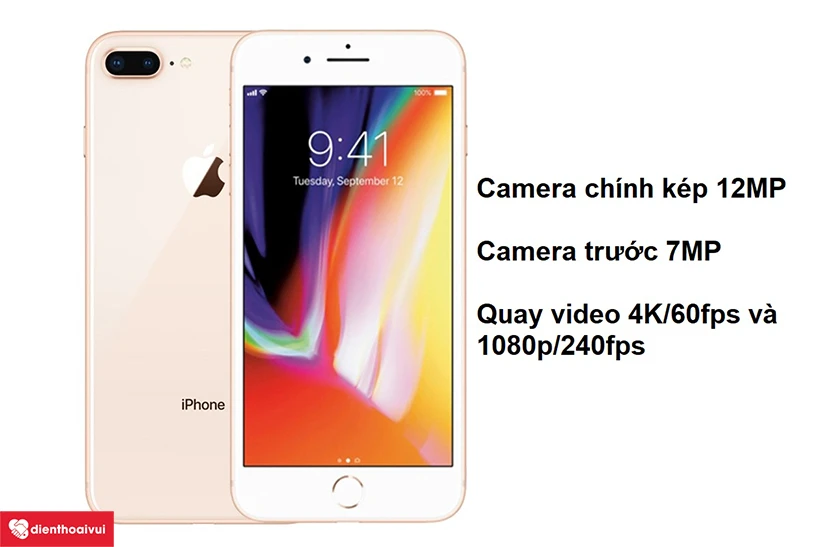iPhone 8 Plus với camera k&eacute;p 12MP v&agrave; camera trước 7MP