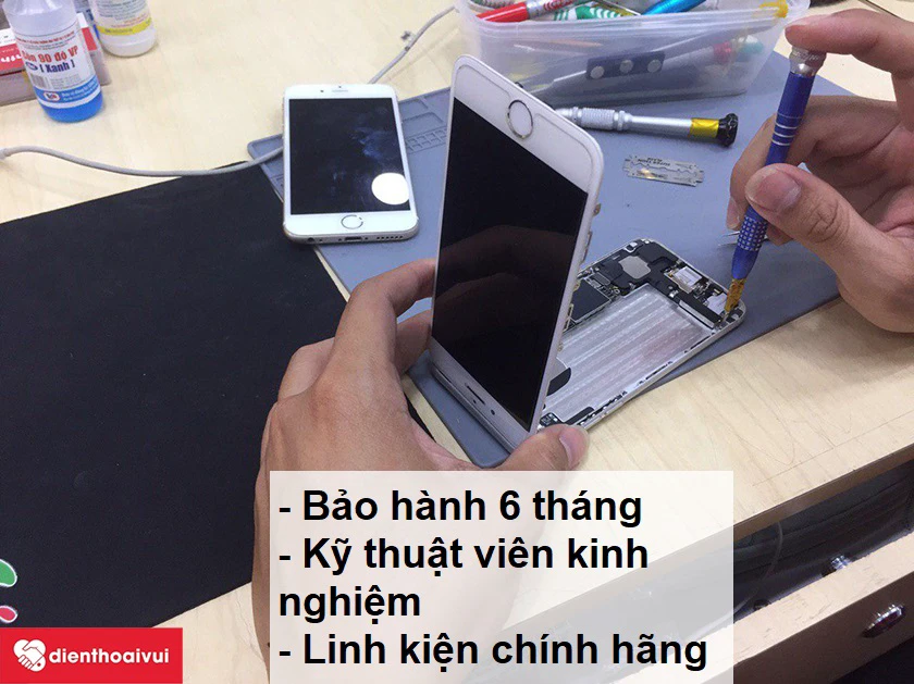 Thay camera trước iPhone 8 plus nhanh ch&oacute;ng v&agrave; an to&agrave;n tại Điện Thoại Vui
