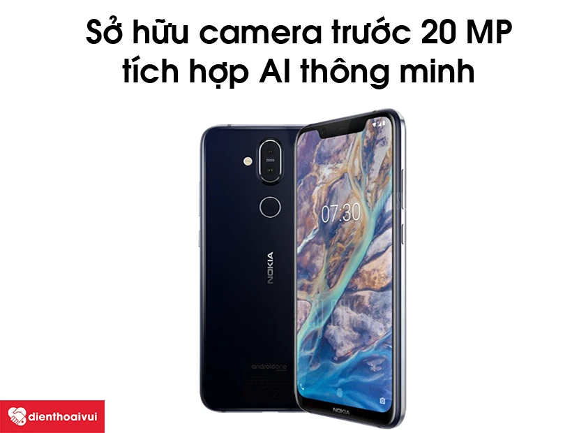 Nokia 7.1 Plus sở hữu camera trước 20 MP tích hợp AI thông minh