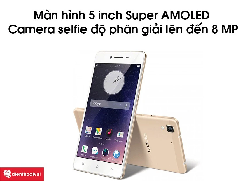 Màn hình Super AMOLED cùng camera selfie có độ phân giải lên đến 8 MP