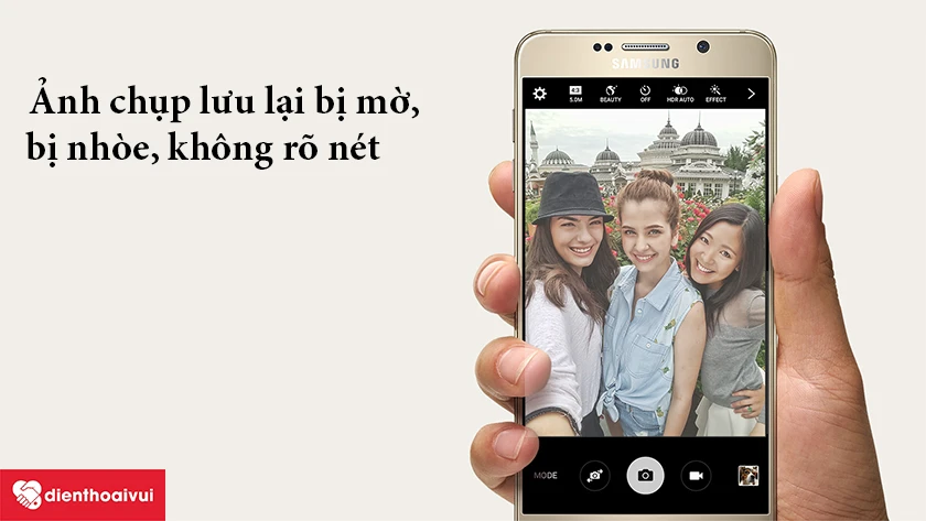 Ảnh chụp lưu bị mờ, nhòe