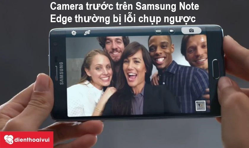 Camera trước chụp ảnh bị ngược
