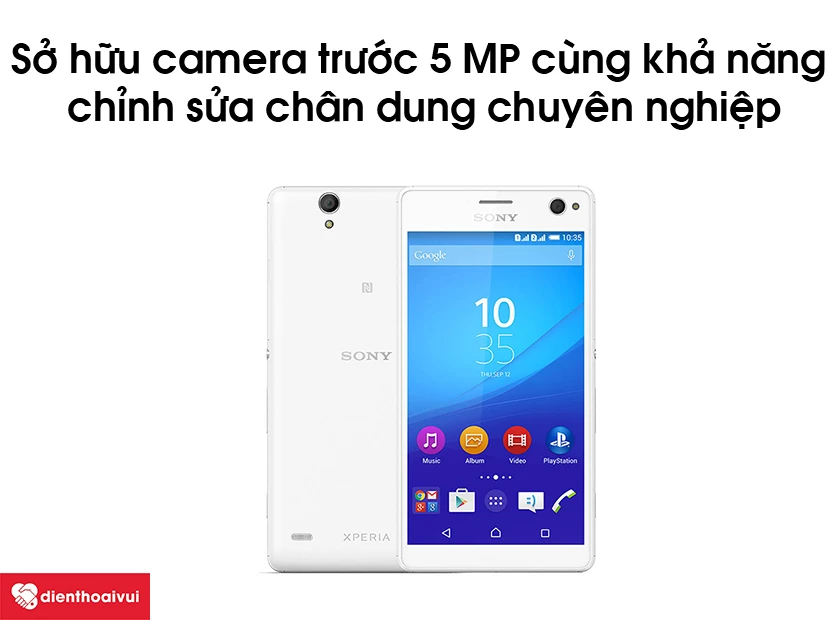 Sony Xperia C4 sở hữu camera trước 5 MP cùng khả năng chỉnh sửa chân dung chuyên nghiệp