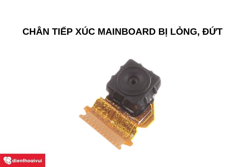 Chân tiếp xúc mainboard bị lỏng, đứt