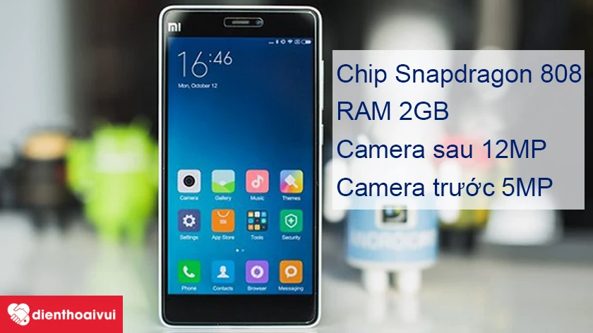 Xiaomi Mi 4C &ndash; Camera trước 5MP c&ugrave;ng khả năng quay video với độ ph&acirc;n giải full HD