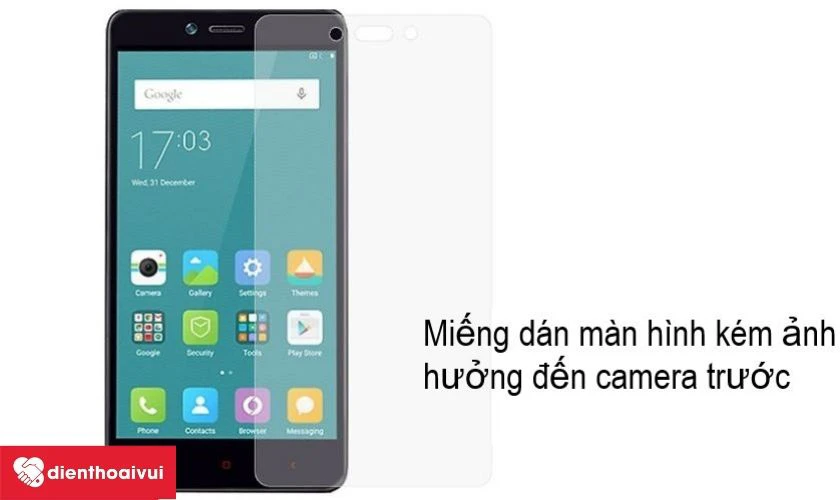 Miếng dán màn hình kém chất lượng