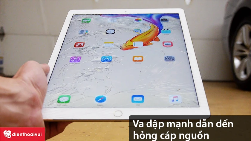 C&aacute;p nguồn hỏng do va đập mạnh