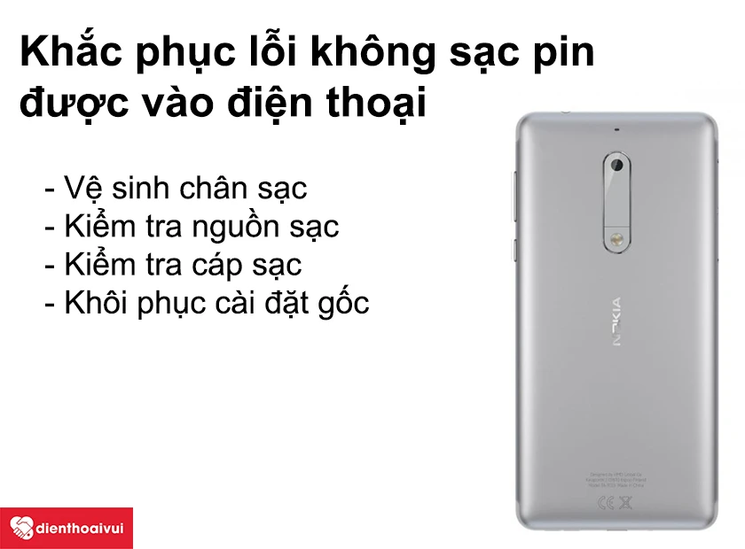 Khắc phục lỗi kh&ocirc;ng sạc pin được v&agrave;o điện thoại