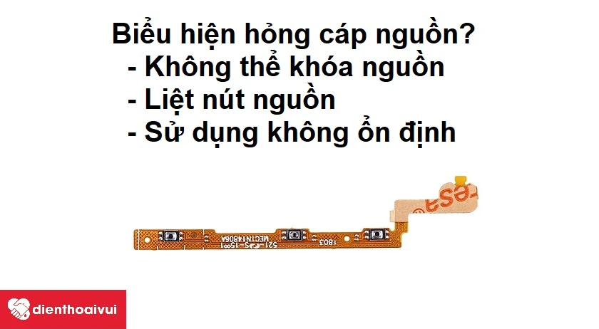 biểu hiện hỏng c&aacute;p nguồn