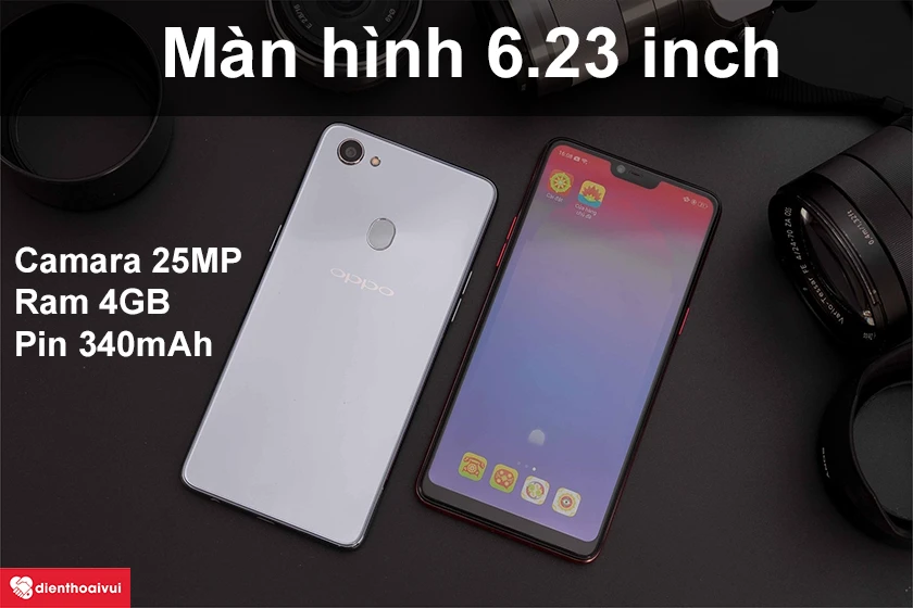Thiết kế m&agrave;n h&igrave;nh 6.23 inch tai thỏ, cấu h&igrave;nh mạnh thời gian sử dụng d&agrave;i với Pin 3400mAh