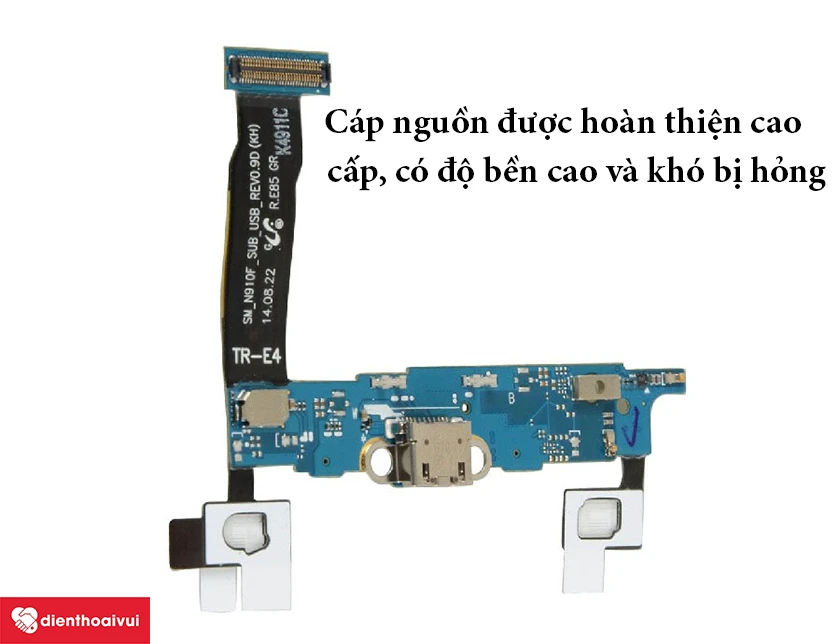 Samsung Galaxy J5 &ndash; C&aacute;p nguồn được ho&agrave;n thiện cao cấp, c&oacute; độ bền cao v&agrave; kh&oacute; bị hỏng