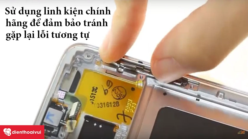 Sử dụng linh kiện thay thế ch&iacute;nh h&atilde;ng