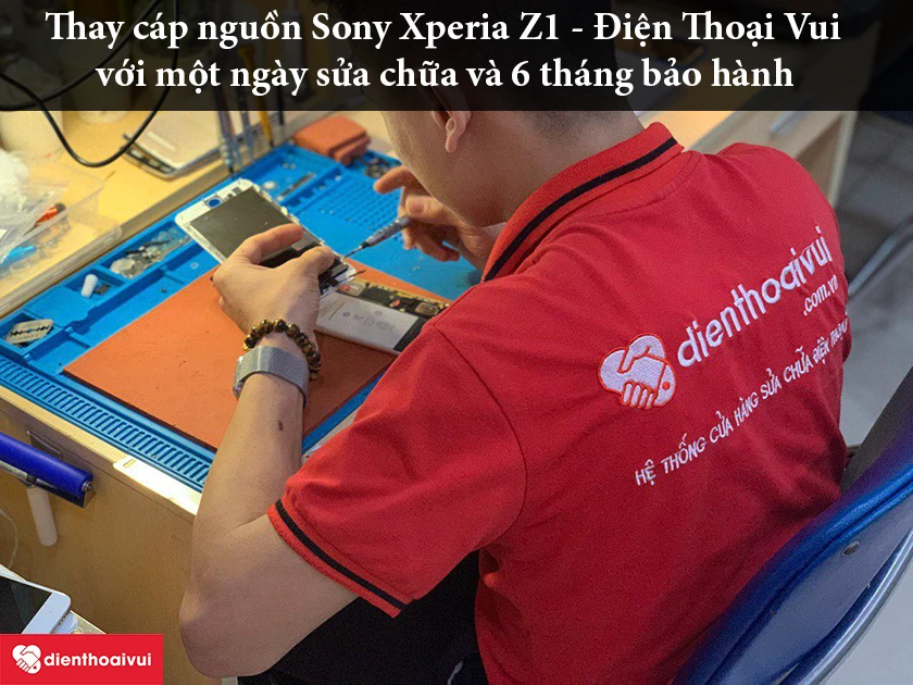 Điện Thoại Vui &ndash; Nơi thay c&aacute;p nguồn Sony Xperia Z1 uy t&iacute;n, an to&agrave;n nhất với chi ph&iacute; hợp l&yacute;