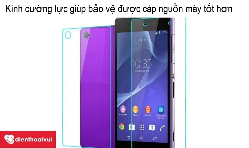 Sử dụng k&iacute;nh cường lực