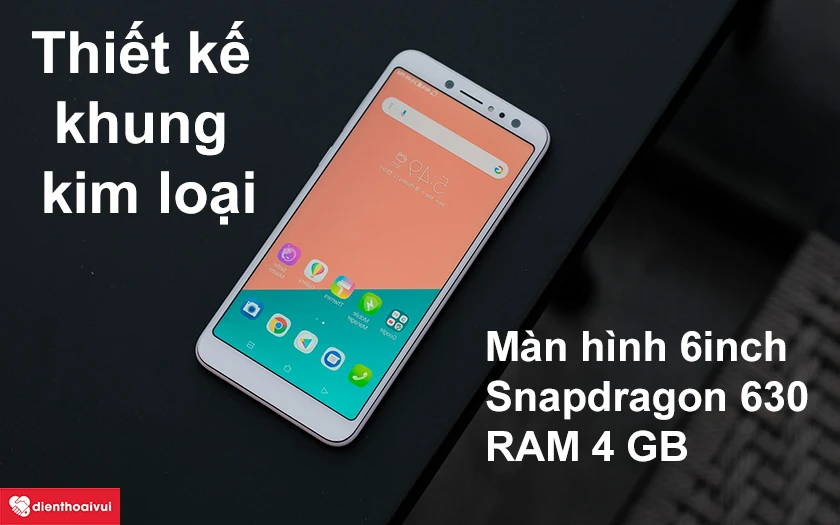 Thiết kế khung kim loại m&agrave;n h&igrave;nh 6 inch hiệu năng mạnh mẽ trang bị 4 camera