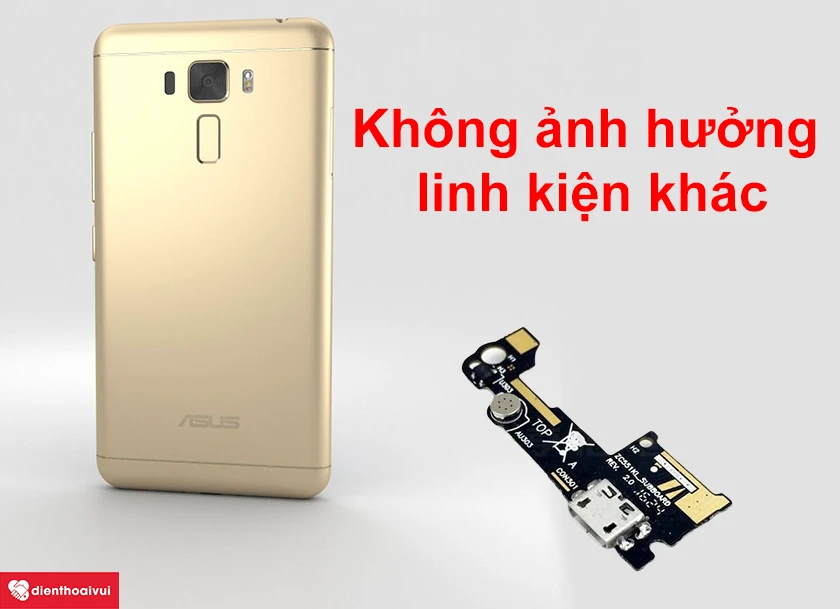 Thay cáp sạc có ảnh hưởng đến các linh kiện khác trong điện thoại không?
