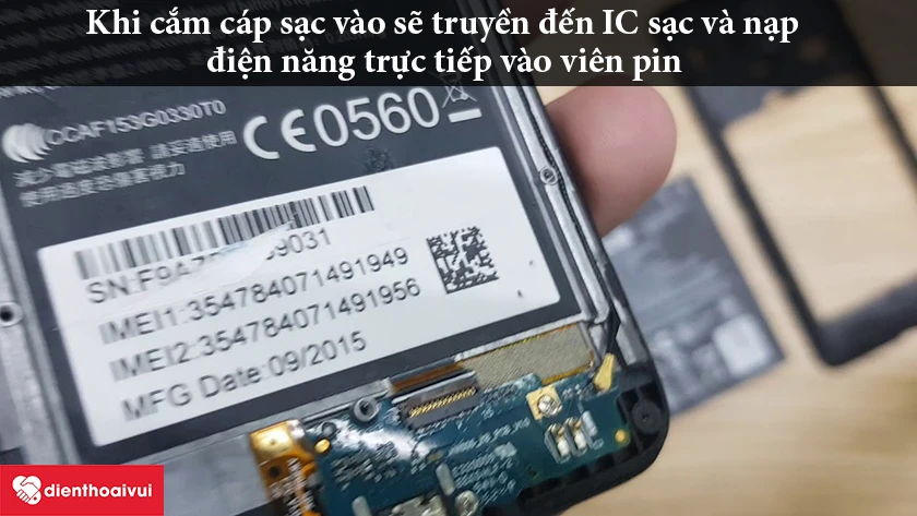 Tính năng sạc trên điện thoại Asus Zenfone 4 hoạt động như thế nào ?