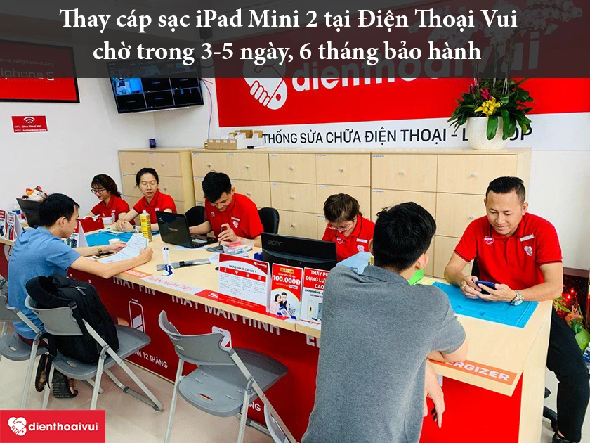 Điện Thoại Vui &ndash; địa chỉ thay c&aacute;p sạc iPad Mini 2 chuy&ecirc;n nghiệp, đảm bảo chất lượng