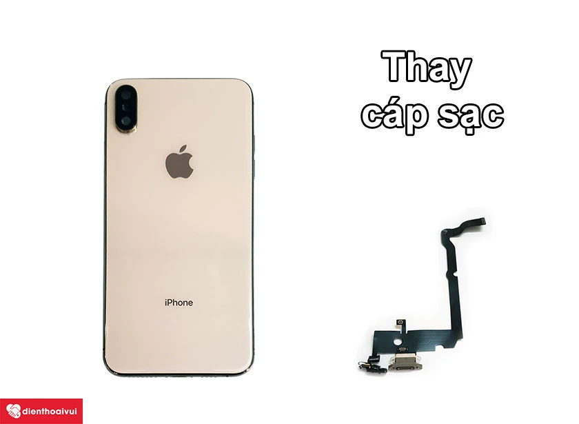 C&aacute;ch sửa chữa hư c&aacute;p sạc kh&ocirc;ng thể sạc pin tr&ecirc;n iPhone Xs Max