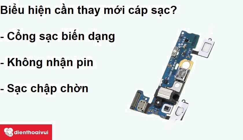Biểu hiện cần thay cáp sạc