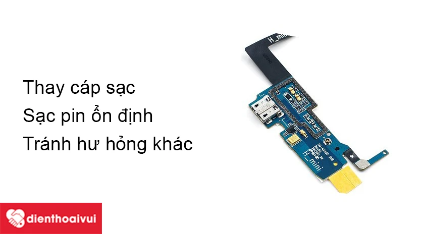 Vì sao cần thay cáp sạc cho điện thoại SamSung