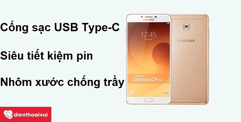 Chất liệu nhôm xước chống trầy hiệu quả và cổng sạc USB Type-C với khả năng chịu được dòng điện cao hơn