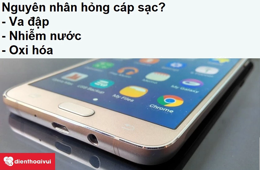 Nguyên nhân hỏng cáp sạc điện thoại