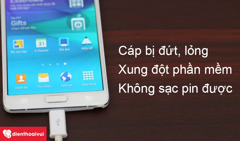 Biểu hiện hỏng cáp sạc