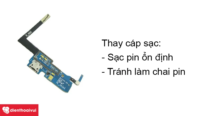 Tác dụng thay cáp sạc