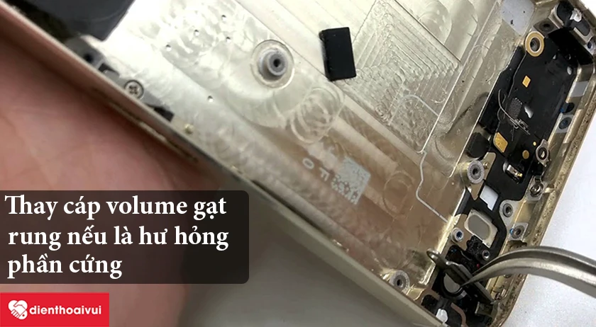 Thay gạt rung nếu hư hỏng phần chứng