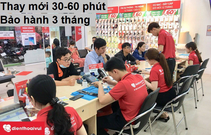 Thay c&aacute;p volume &ndash; gạt rung gi&aacute; tốt tại hệ thống Điện Thoại Vui