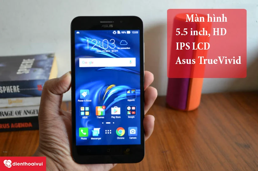 IPS, độ phân giải HD, công nghệ Asus TrueVivid