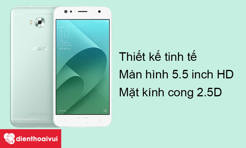 Asus Zenfone 4 Selfie &ndash; Thiết kế tinh xảo, m&agrave;n h&igrave;nh 5.5 inch với mặt k&iacute;nh cong 2.5D
