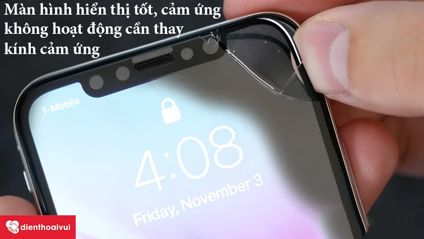 Dấu hiệu cần thay k&iacute;nh cảm ứng