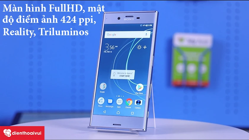 M&agrave;n h&igrave;nh FullHD, mật độ điểm ảnh 424 ppi, c&ocirc;ng nghệ Reality, Triluminos n&acirc;ng cao trải nghiệm h&igrave;nh ảnh