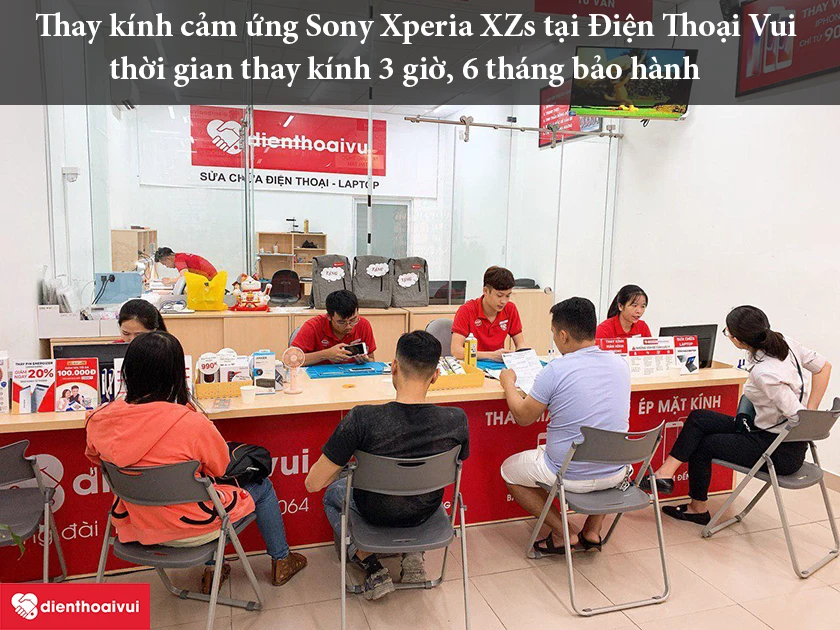 Dịch vụ thay k&iacute;nh cảm ứng Sony Xperia XZs uy t&iacute;n, chất lượng tại hệ thống Điện Thoại Vui