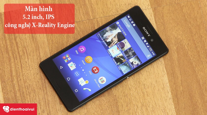 m&agrave;n h&igrave;nh LCD, 5.2 inch, IPS, c&ocirc;ng nghệ X-Reality Engine